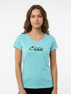 Dámské bavlněné tričko světle modré vel.S/M, L/XL